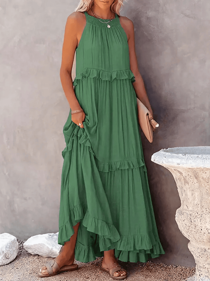 Betania | Ruffle Breeze Maxi Dress - Ciara & Fiona