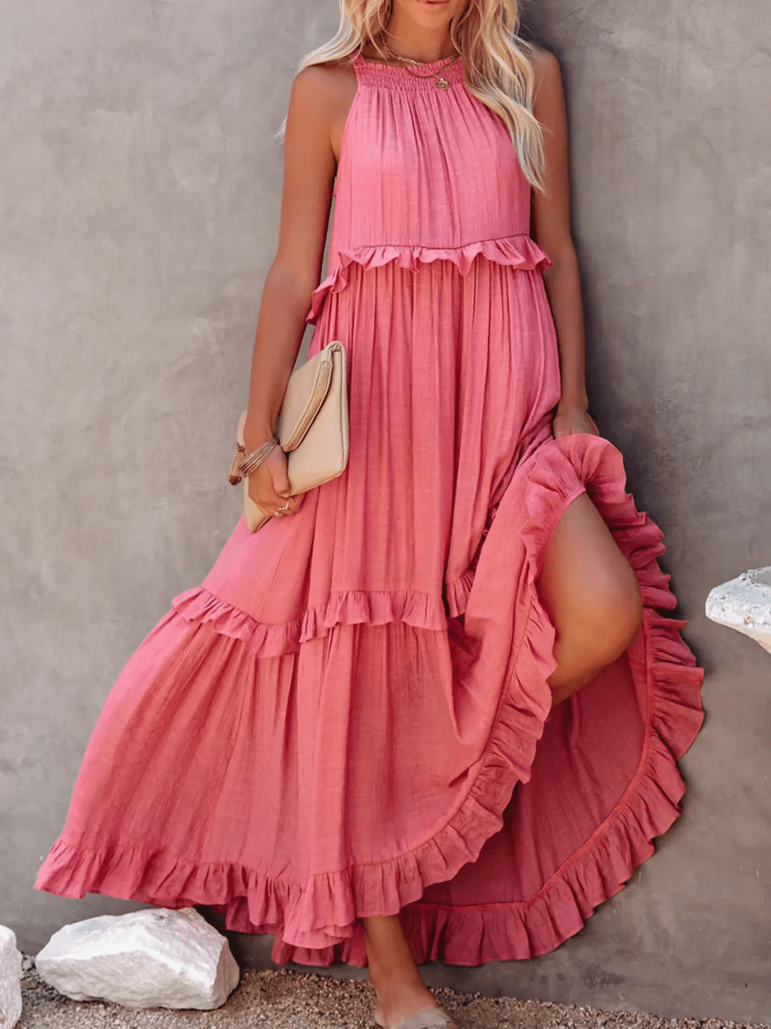 Betania | Ruffle Breeze Maxi Dress - Ciara & Fiona