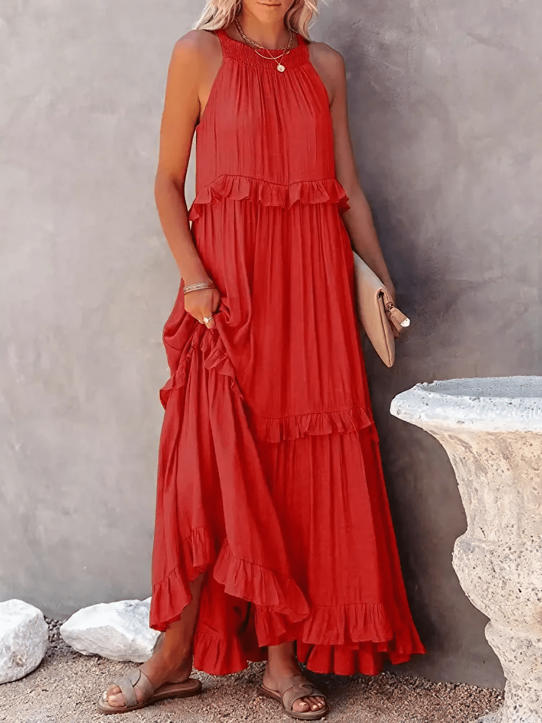 Betania | Ruffle Breeze Maxi Dress - Ciara & Fiona