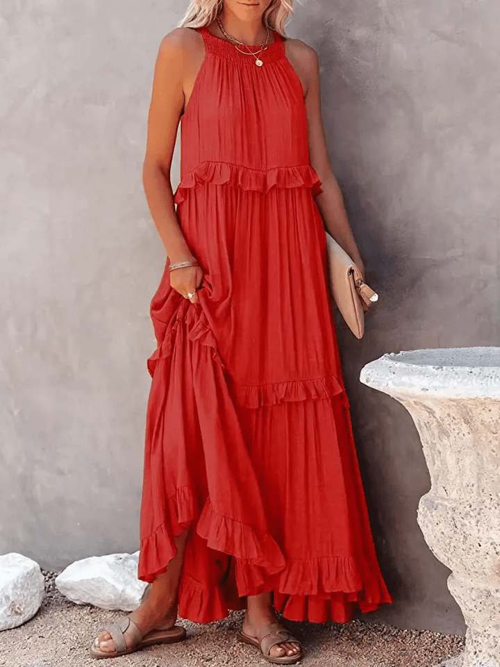 Betania | Ruffle Breeze Maxi Dress - Ciara & Fiona