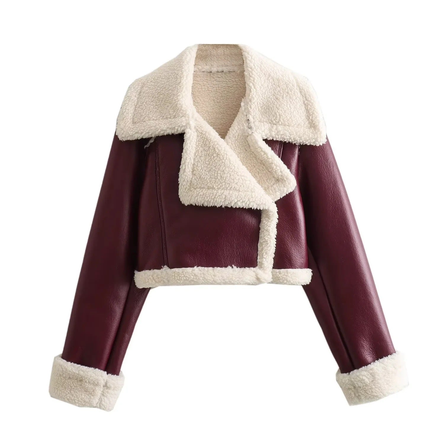 Bloom | Fur Fleece Double - sided Short Jacket - Ciara & Fiona