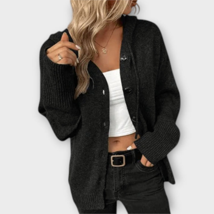 Brittan - Button - Front Knitted Cardigan - Ciara & Fiona