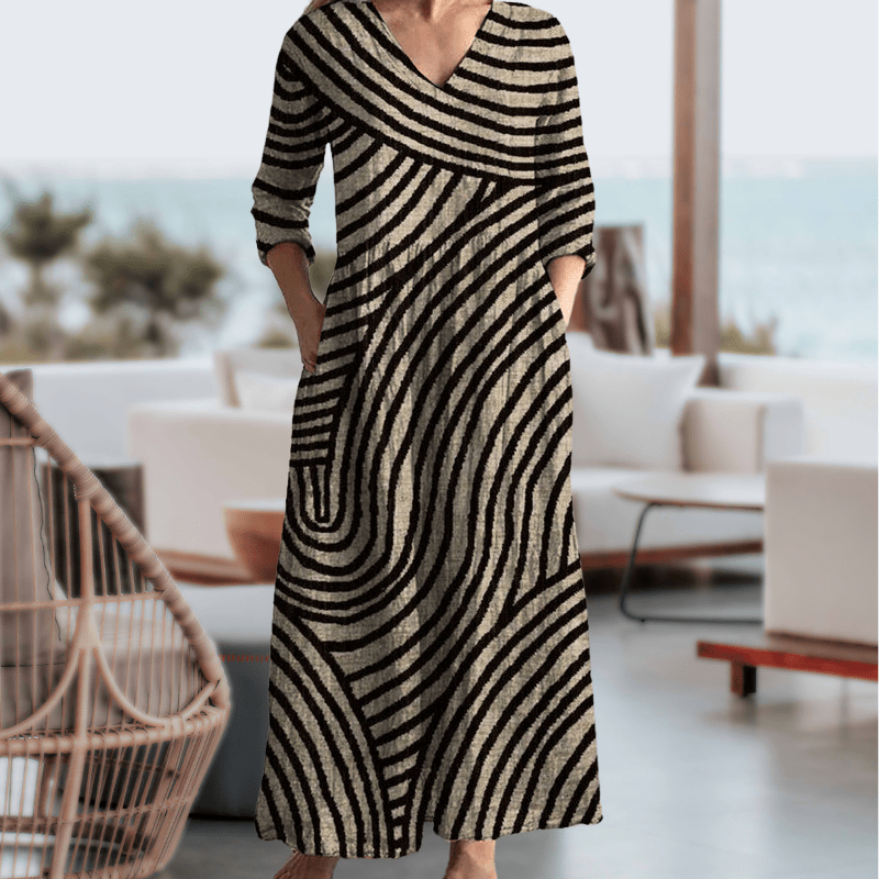 Brynlee | Vintage Striped Dress - Ciara & Fiona