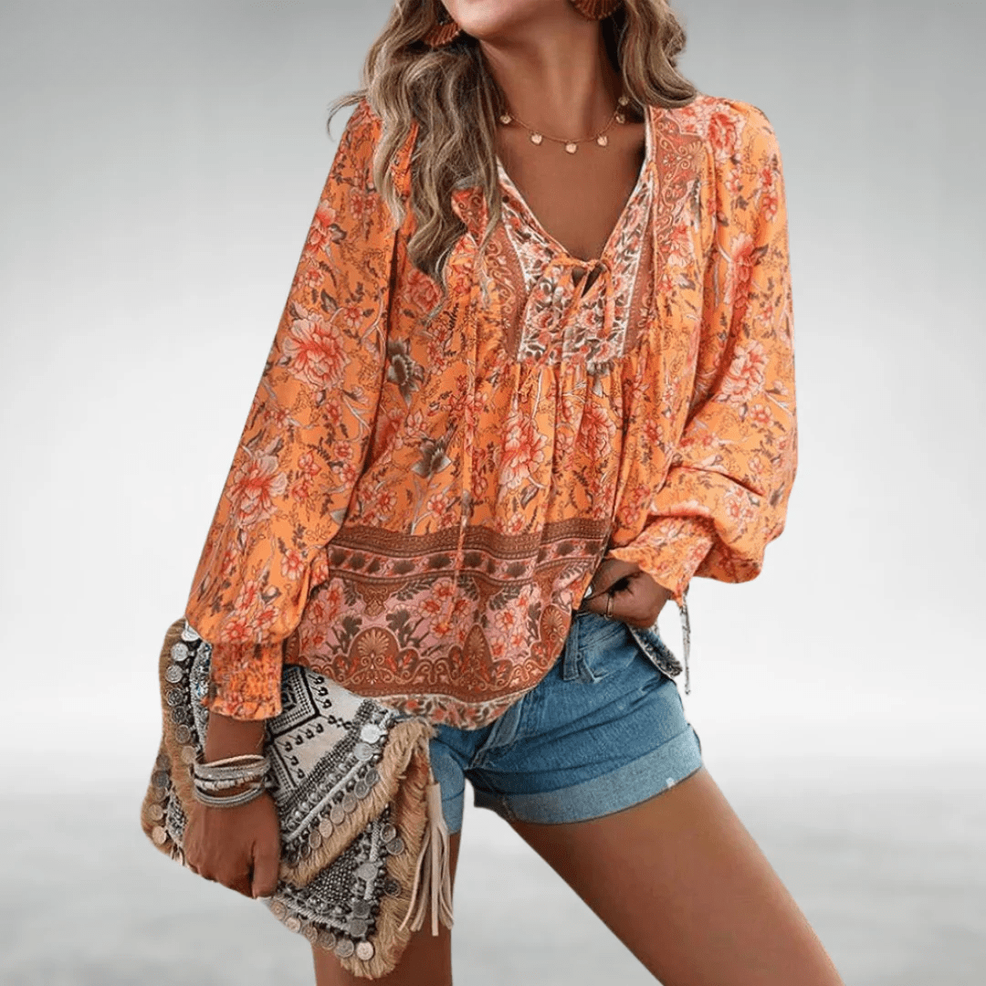 Caisyn | Boho Floral Top - Ciara & Fiona