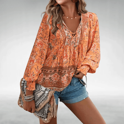 Caisyn | Boho Floral Top - Ciara & Fiona