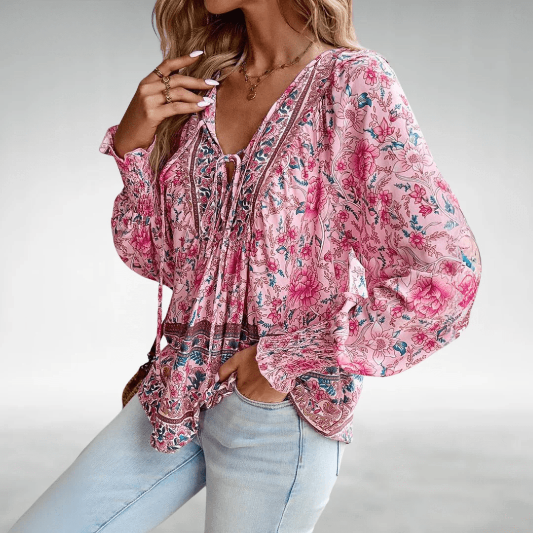 Caisyn | Boho Floral Top - Ciara & Fiona