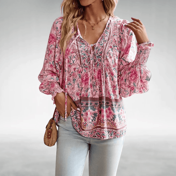 Caisyn | Boho Floral Top - Ciara & Fiona