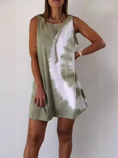 Calianna | Gradient Tie Dye Print Mini Dress - Ciara & Fiona