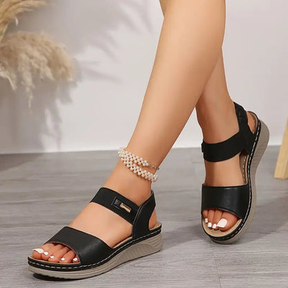 Caliste | Summer Wedge Sandals - Ciara & Fiona