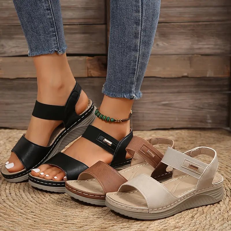 Caliste | Summer Wedge Sandals - Ciara & Fiona