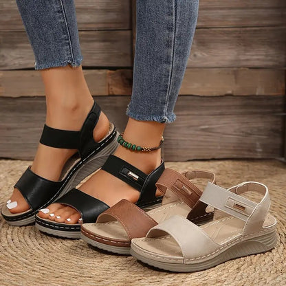 Caliste | Summer Wedge Sandals - Ciara & Fiona