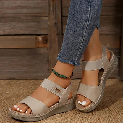 Caliste | Summer Wedge Sandals - Ciara & Fiona
