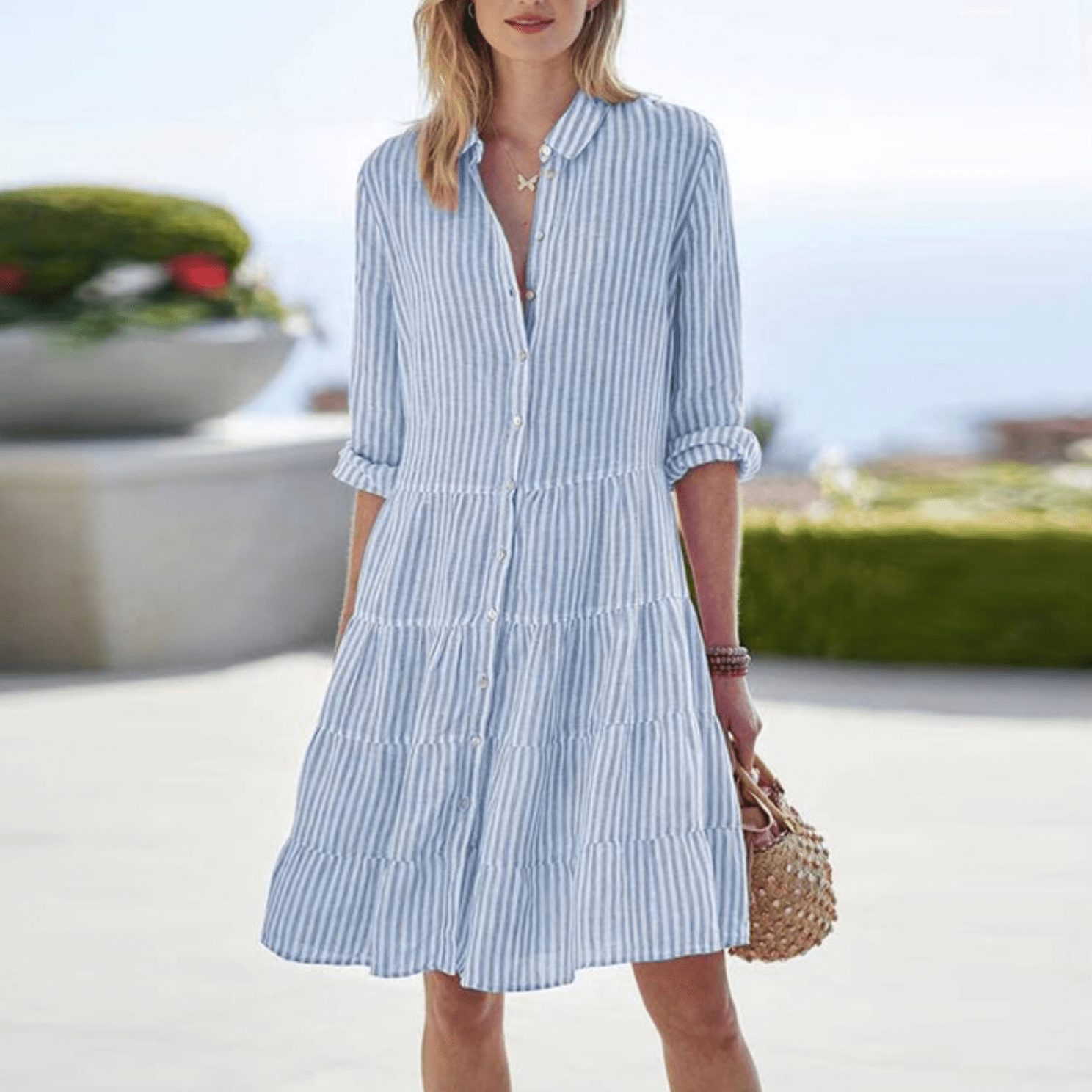 Capucine | Breezy Striped Dress - Ciara & Fiona