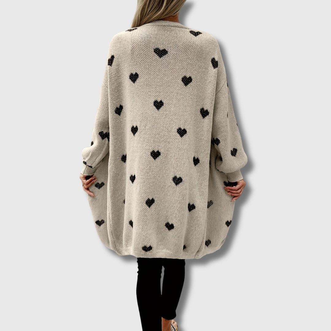 Carabel | Heart Pattern Cardigan Limited Edition - Ciara & Fiona