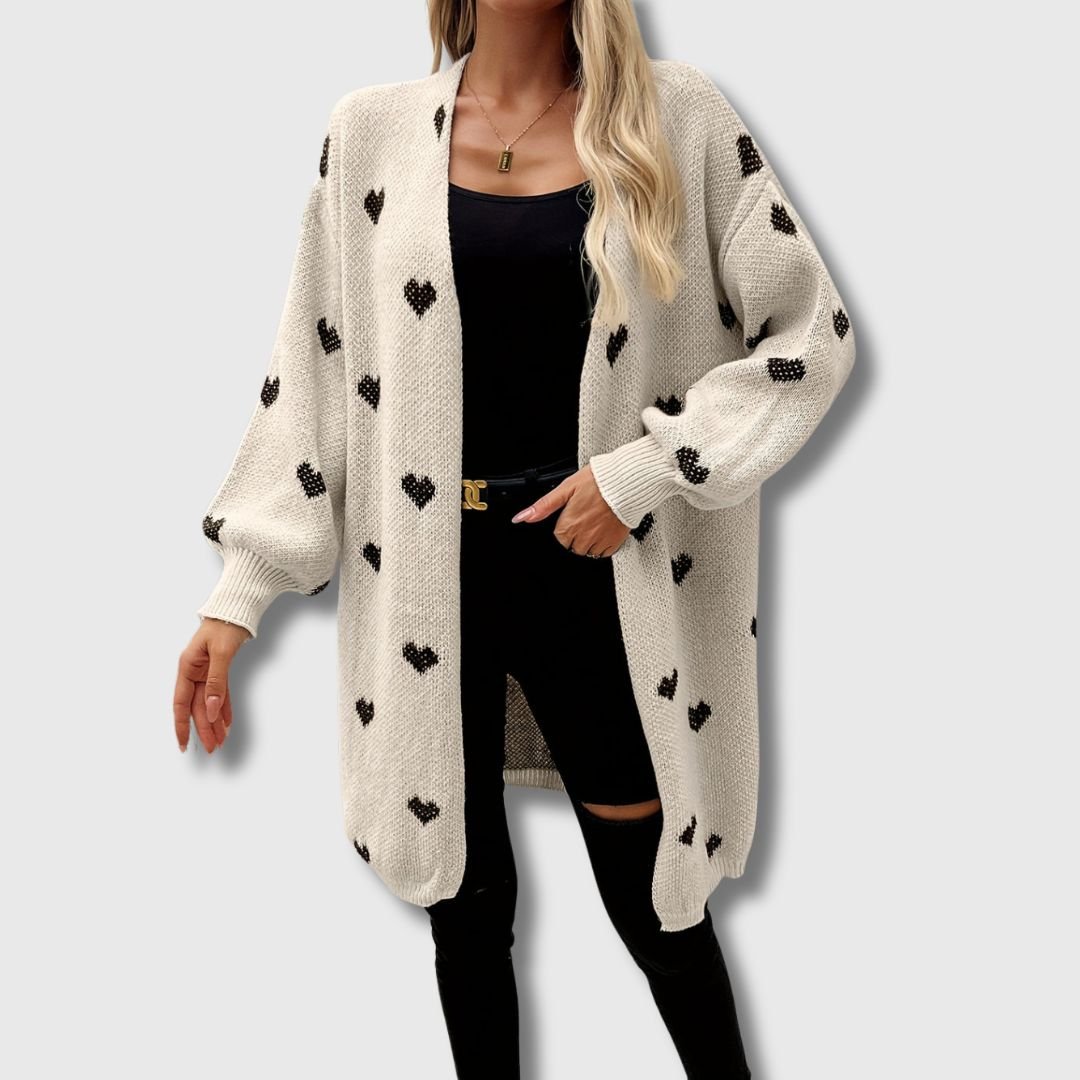 Carabel | Heart Pattern Cardigan Limited Edition - Ciara & Fiona