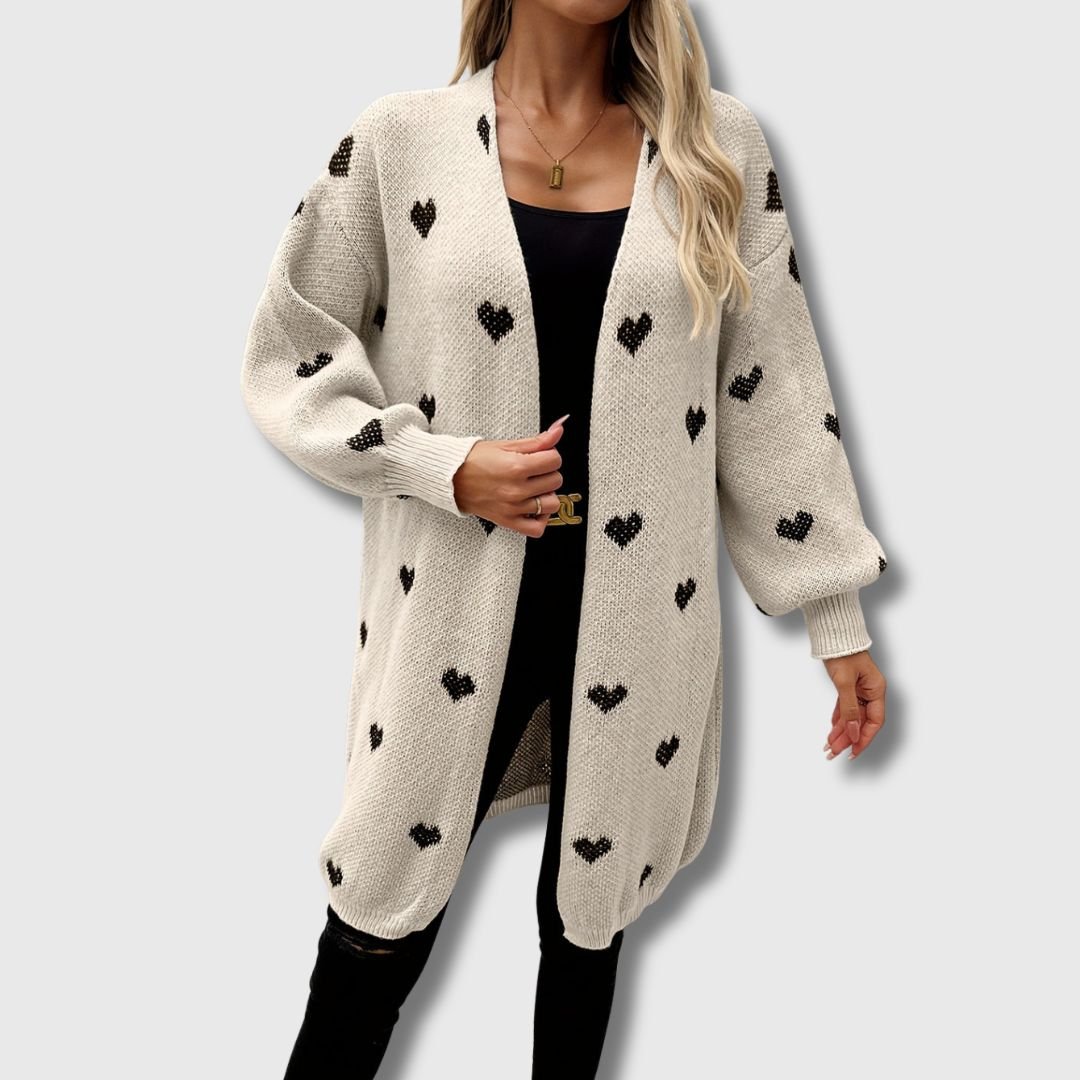 Carabel | Heart Pattern Cardigan Limited Edition - Ciara & Fiona