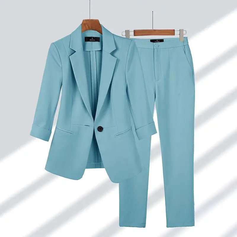 CARRIE | Elegant Two - Piece Blazer & Trouser Set - Ciara & Fiona