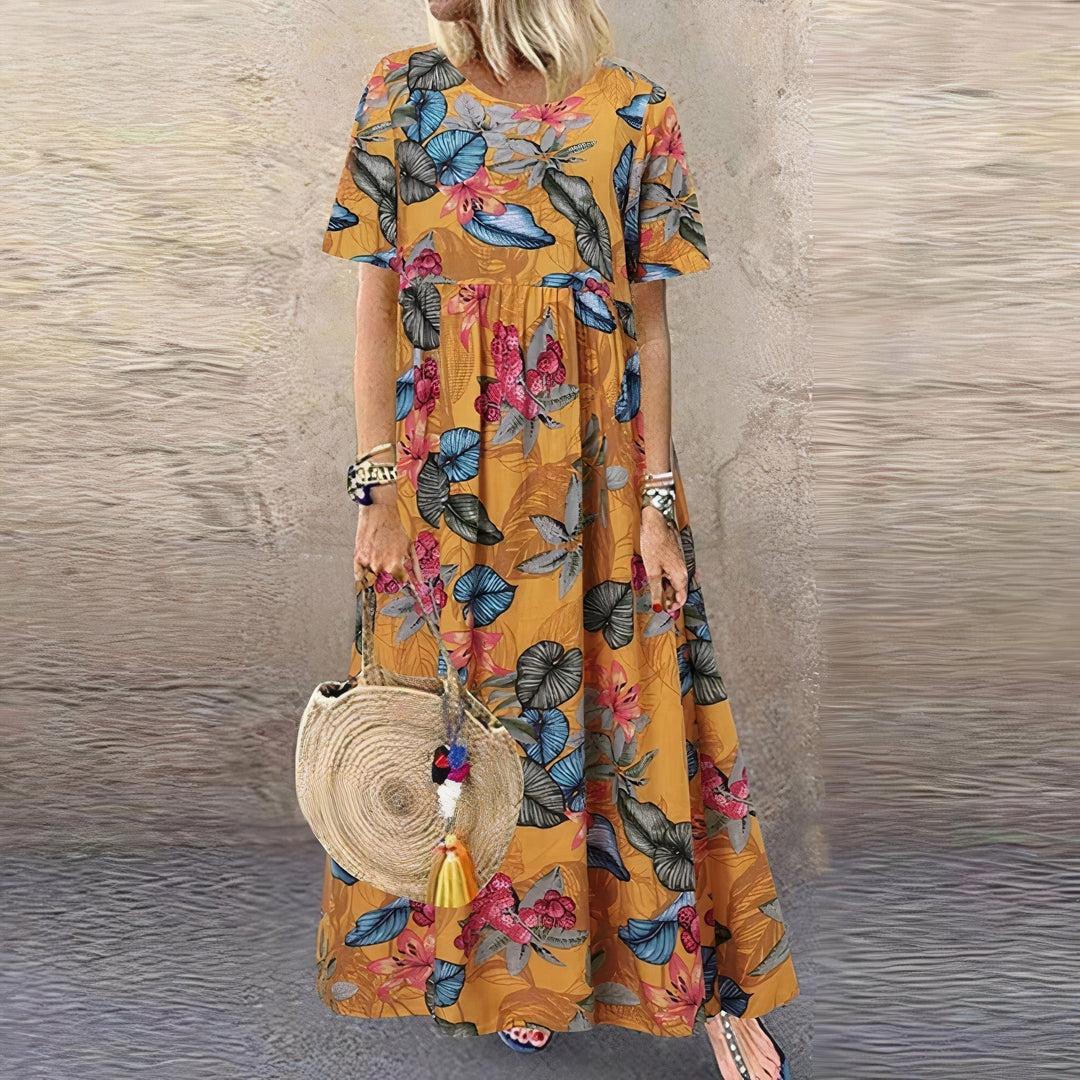 Cassidy | Vibrant Floral Maxi Dress - Ciara & Fiona