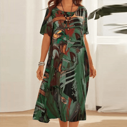 CASSIE | Effortless Printed Dress - Ciara & Fiona