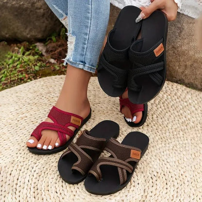 Cassilda | Mesh Slide Sandals - Ciara & Fiona