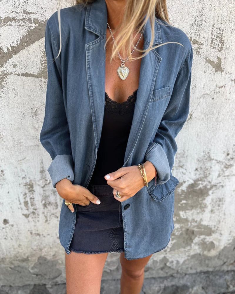 Charley | Denim Blazer - Ciara & Fiona