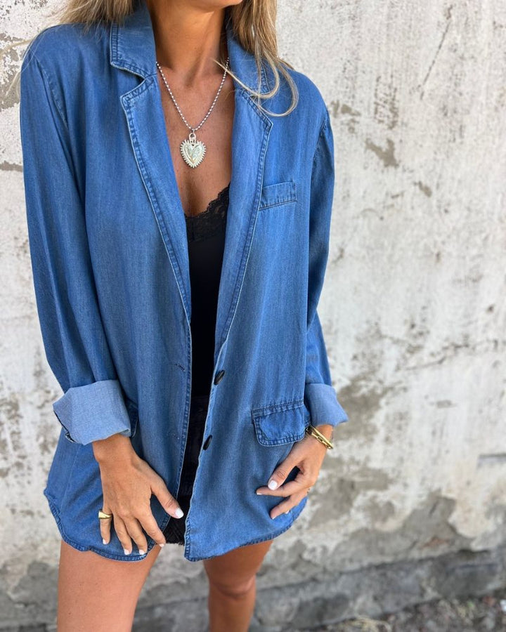 Charley | Denim Blazer - Ciara & Fiona