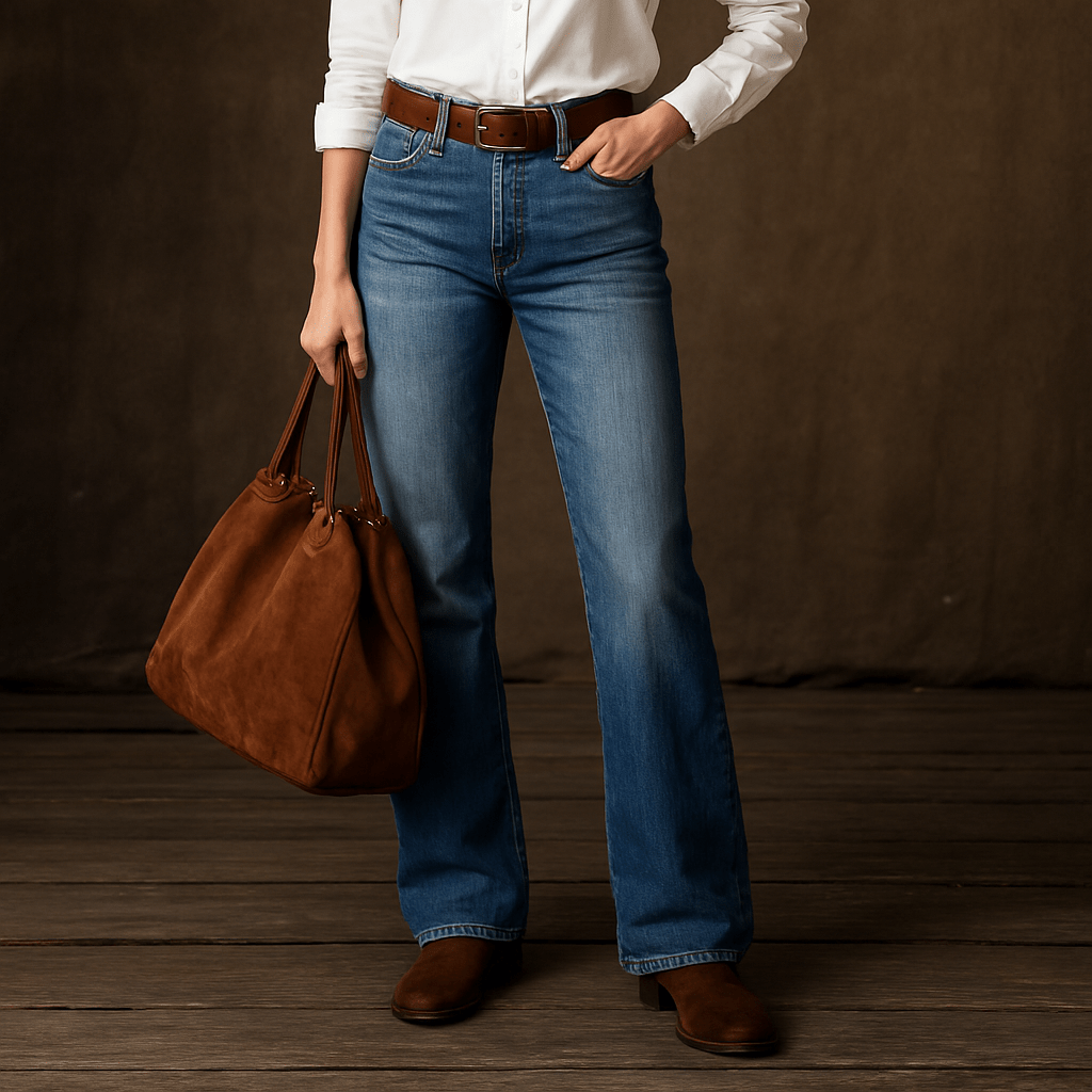 Chaya | Retro Wide - Leg Jeans - Ciara & Fiona
