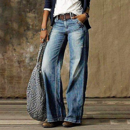 Chaya | Retro Wide - Leg Jeans - Ciara & Fiona