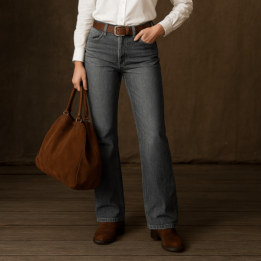Chaya | Retro Wide - Leg Jeans - Ciara & Fiona