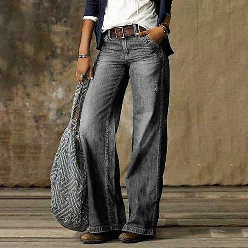 Chaya | Retro Wide - Leg Jeans - Ciara & Fiona
