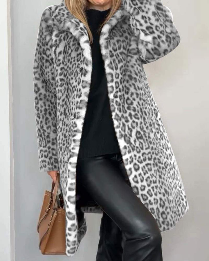 Chiarina | Long Leopard Jacket - Ciara & Fiona