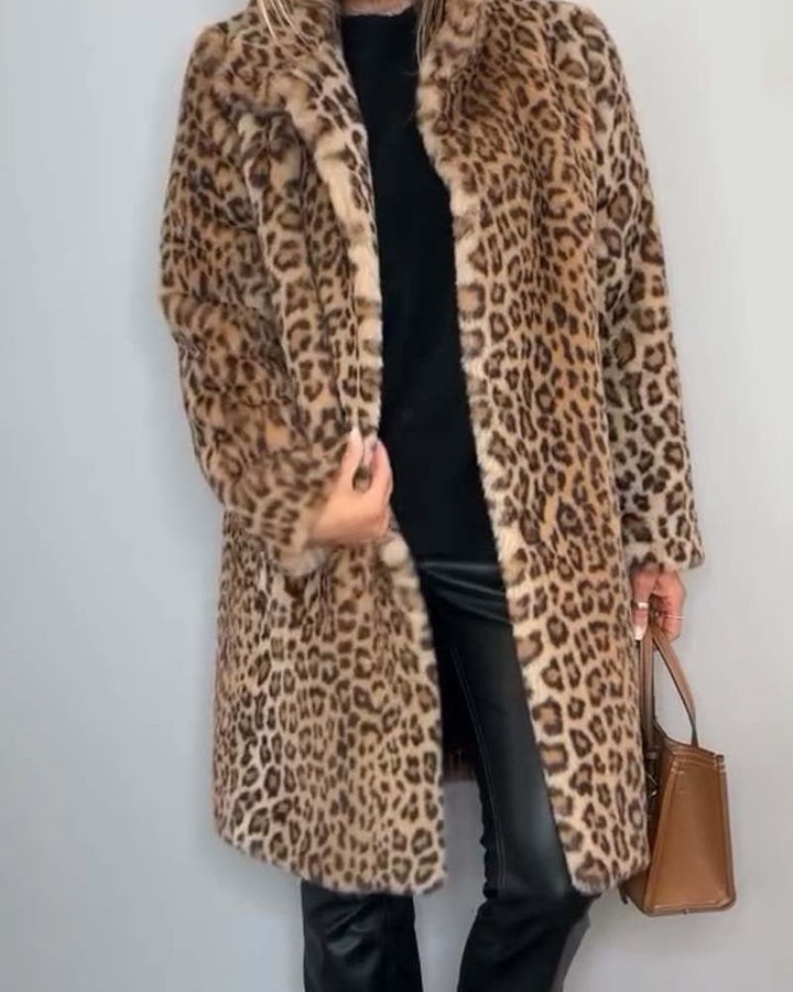 Chiarina | Long Leopard Jacket - Ciara & Fiona