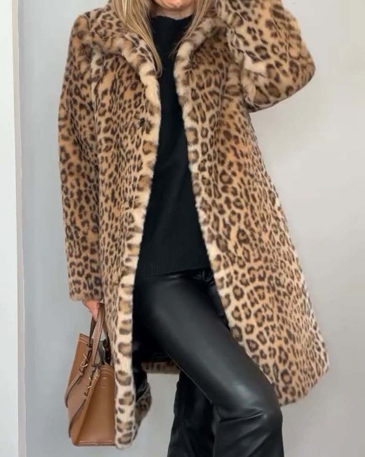 Chiarina | Long Leopard Jacket - Ciara & Fiona