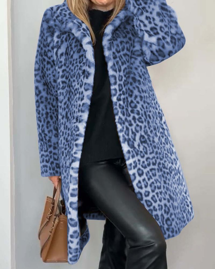 Chiarina | Long Leopard Jacket - Ciara & Fiona