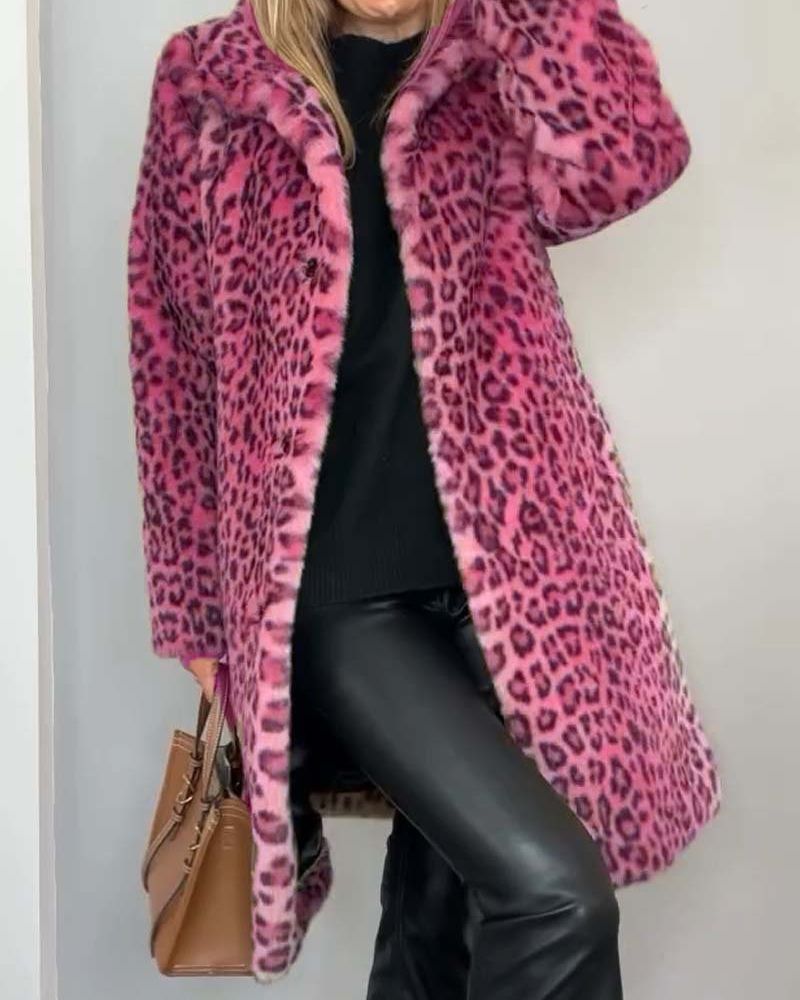 Chiarina | Long Leopard Jacket - Ciara & Fiona
