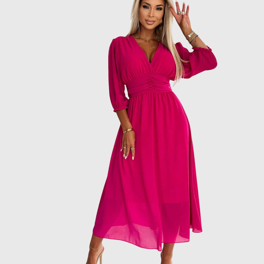 Chloe™ | Lightweight Silky Chiffon Dress - Luna Hampton