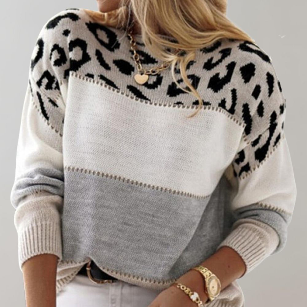 CINDY | Sweater with Knit and Character - Ciara & Fiona