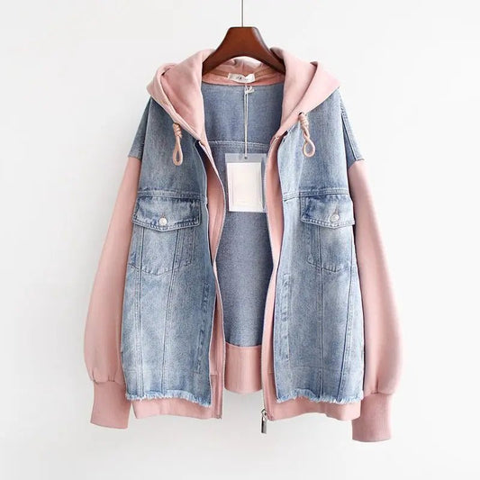 Claretta | Denim Hoodie Jacket - Ciara & Fiona