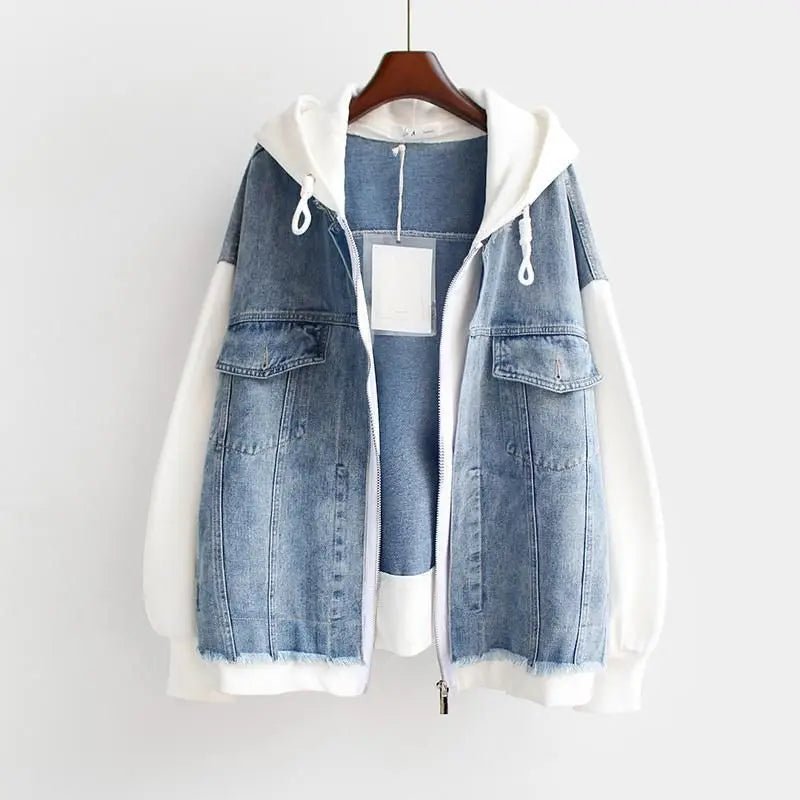 Claretta | Denim Hoodie Jacket - Ciara & Fiona