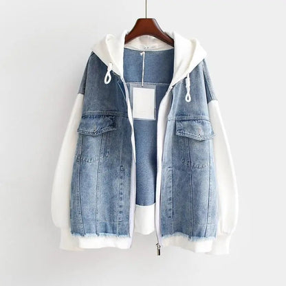 Claretta | Denim Hoodie Jacket - Ciara & Fiona