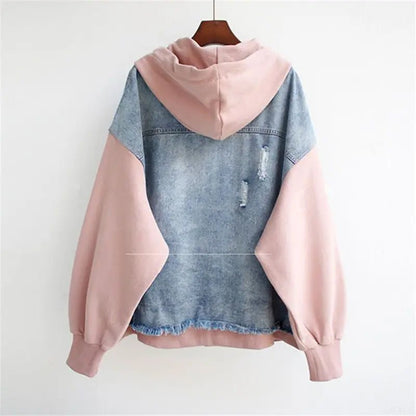 Claretta | Denim Hoodie Jacket - Ciara & Fiona