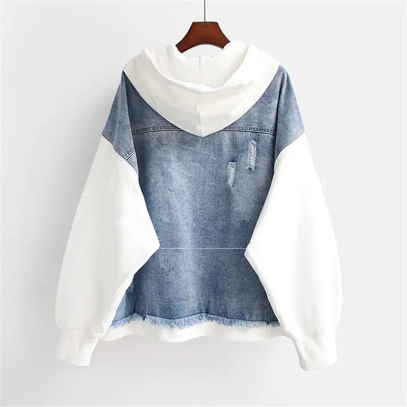 Claretta | Denim Hoodie Jacket - Ciara & Fiona