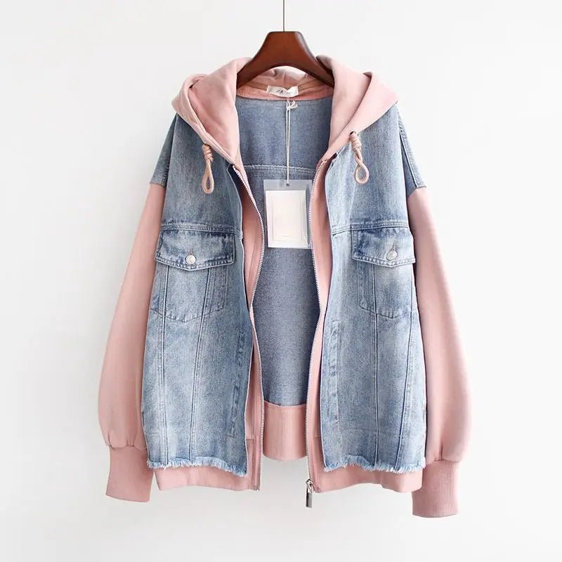 Claretta | Denim Hoodie Jacket - Ciara & Fiona