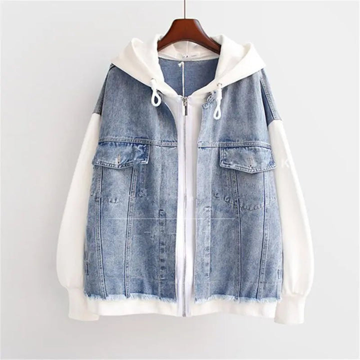 Claretta | Denim Hoodie Jacket - Ciara & Fiona