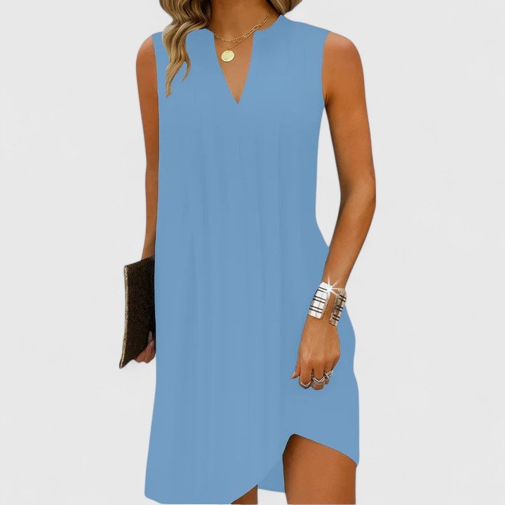 Clarhild™ | Elegant Flattering Dress with V - Neck - Luna Hampton