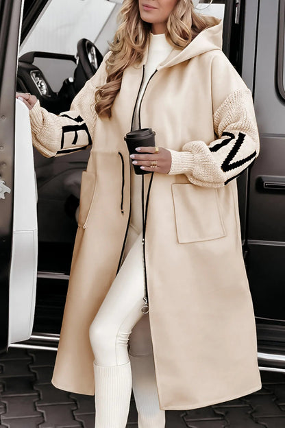 Claudia | Hooded Patchwork Casual Jacket - Ciara & Fiona