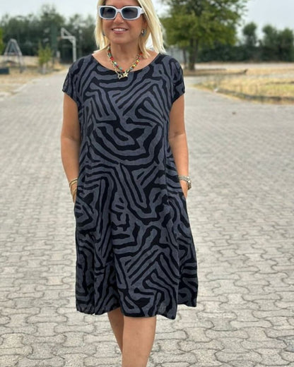 Cory | Summer Dress with Beautiful Print - Ciara & Fiona