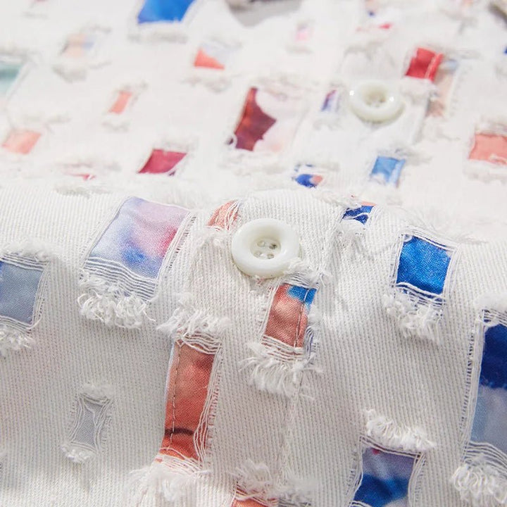 Cosmo | Retro Frayed Shirt - Ciara & Fiona