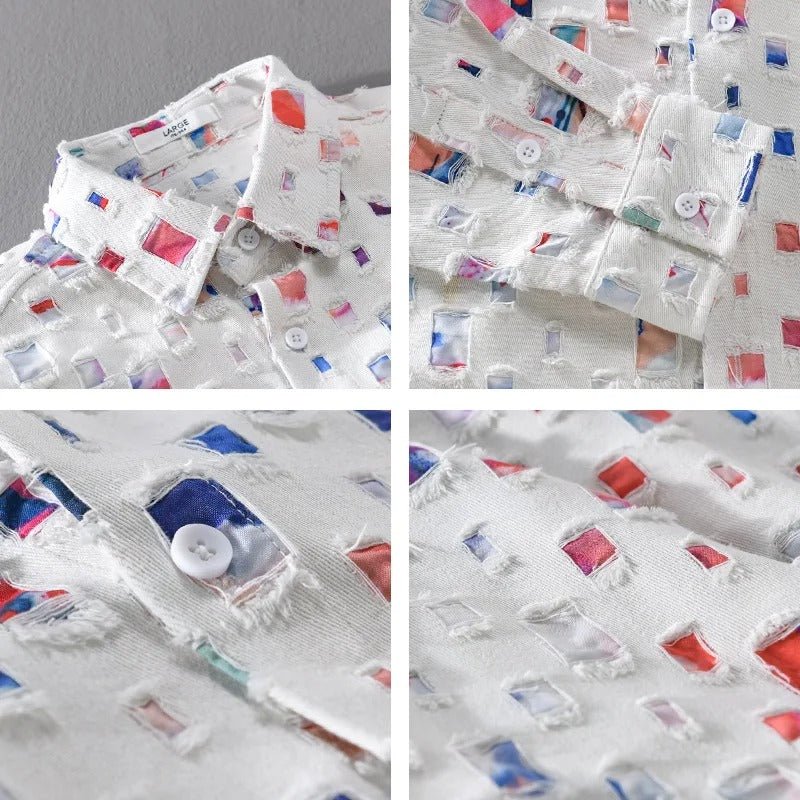 Cosmo | Retro Frayed Shirt - Ciara & Fiona