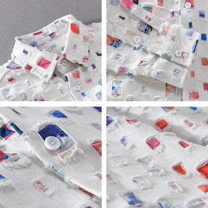 Cosmo | Retro Frayed Shirt - Ciara & Fiona